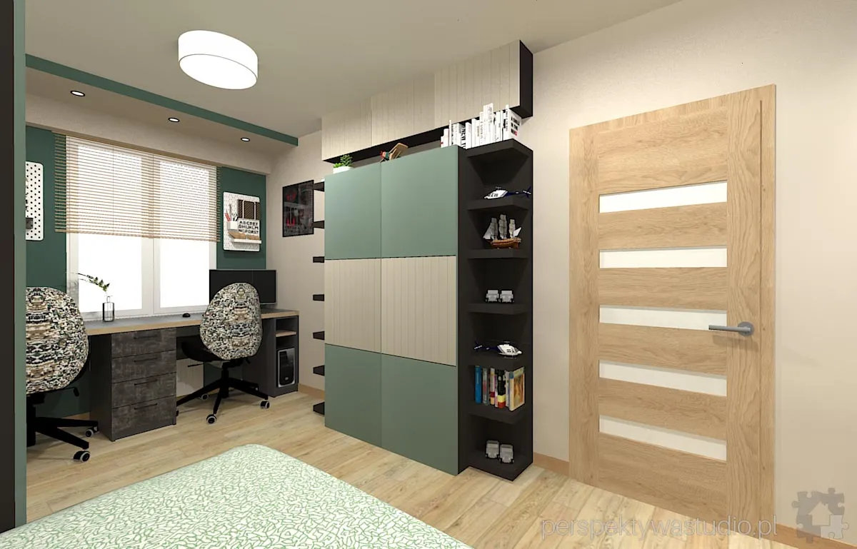 projektant wnetrz Lublin perspektywastudio.pl projekt pokoju dzieci moro 5