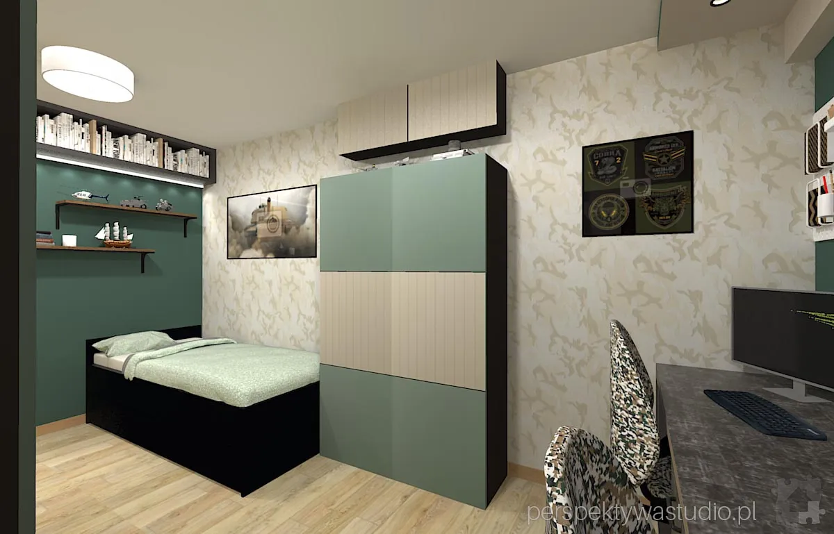 projektant wnetrz Lublin perspektywastudio.pl projekt pokoju dzieci moro 7