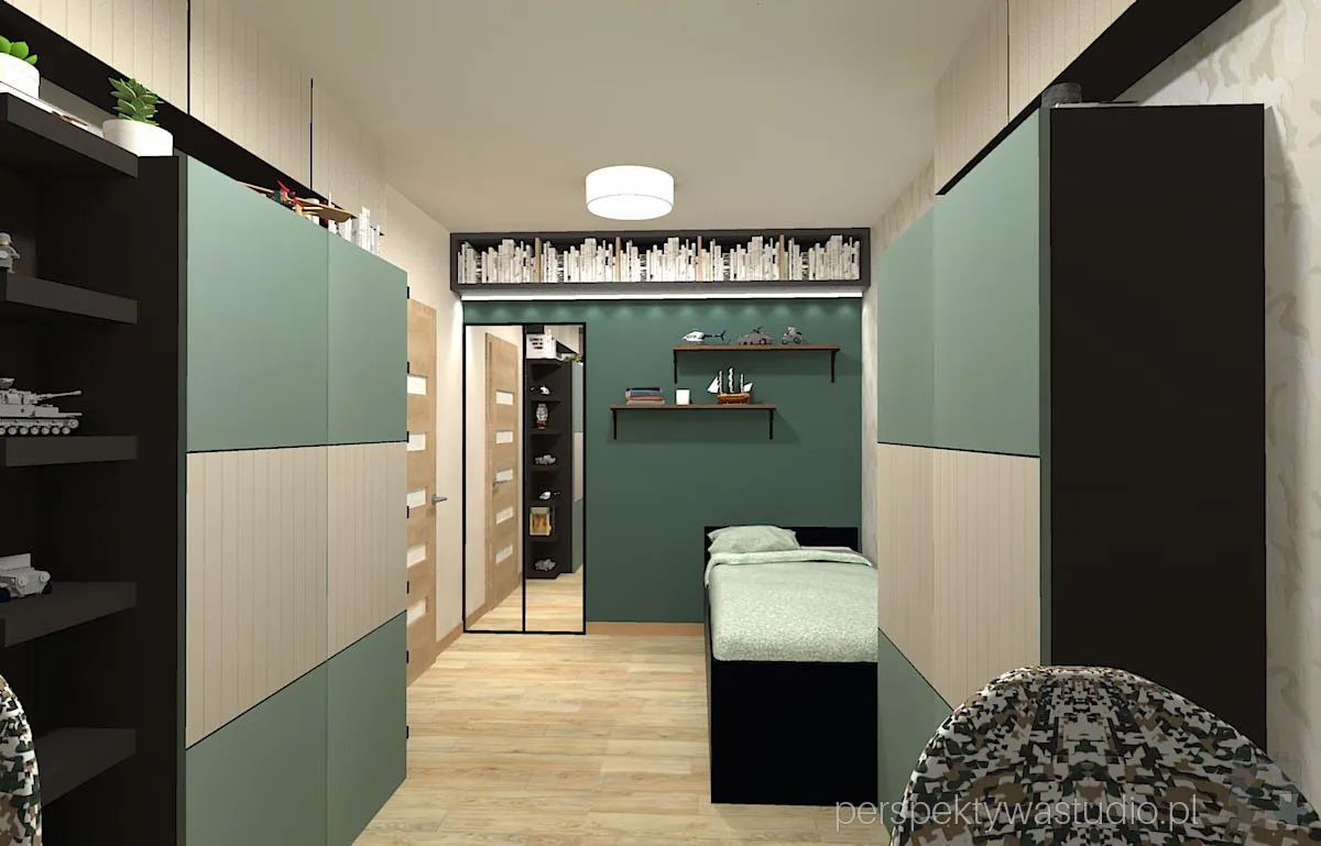 projektant wnetrz Lublin perspektywastudio.pl projekt pokoju dzieci moro 8