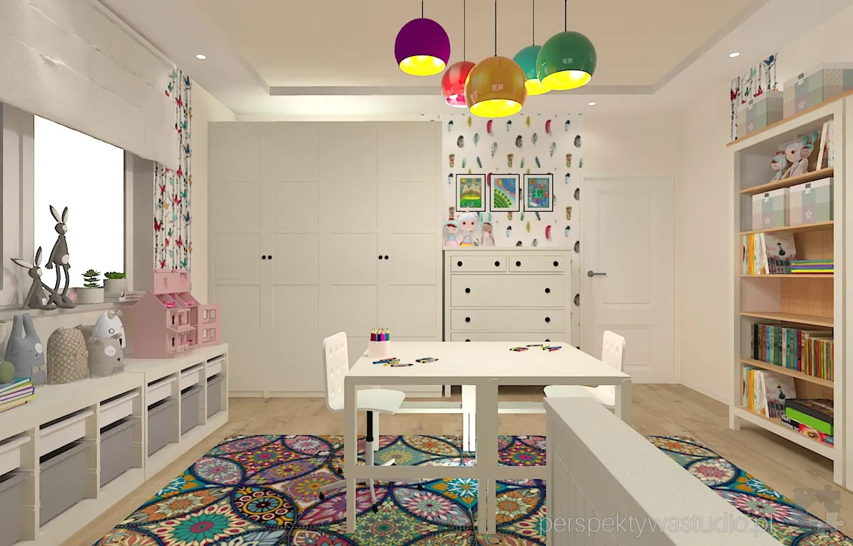 projektant wnetrz Lublin perspektywastudio.pl projekt pokoju dzieci motyla noga 9