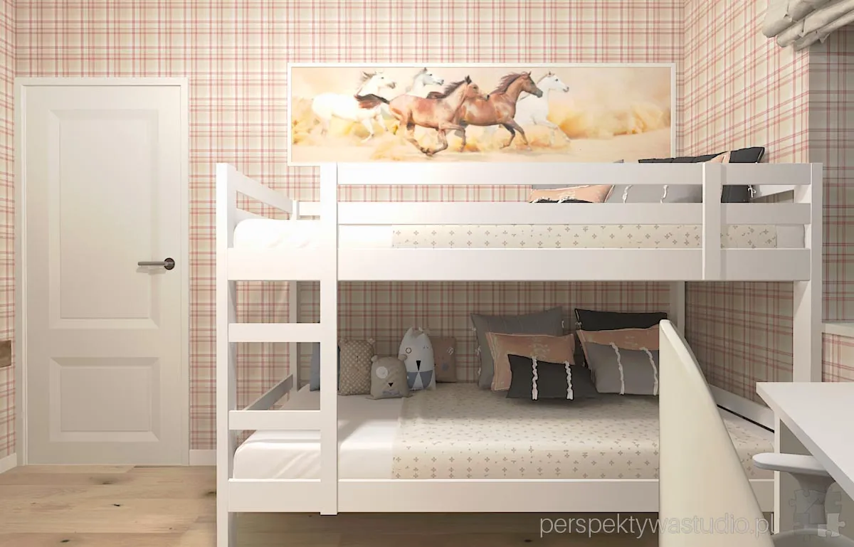 projektant wnetrz Lublin perspektywastudio.pl projekt pokoju dzieci mustang 4