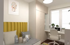 projektant wnetrz Lublin perspektywastudio.pl projekt pokoju dzieci talizman 2