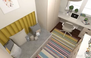 projektant wnetrz Lublin perspektywastudio.pl projekt pokoju dzieci talizman 8