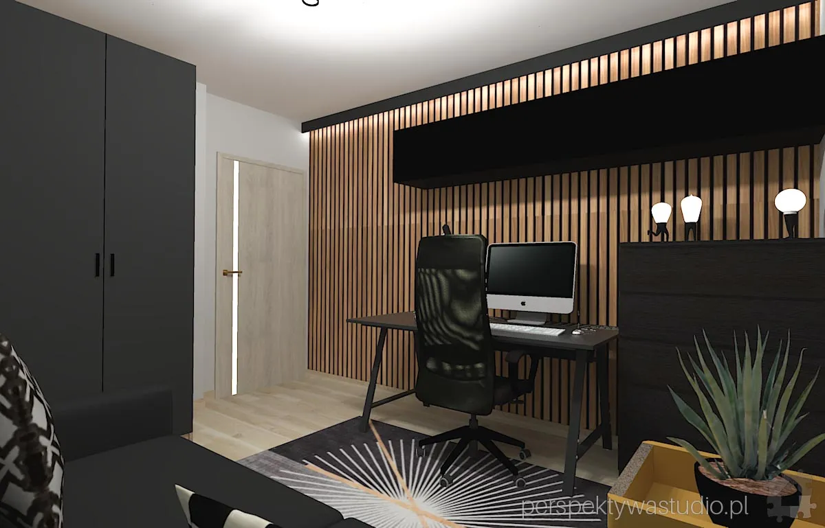 projektant wnetrz Lublin perspektywastudio.pl projekt pokoju dzieci triangle 5