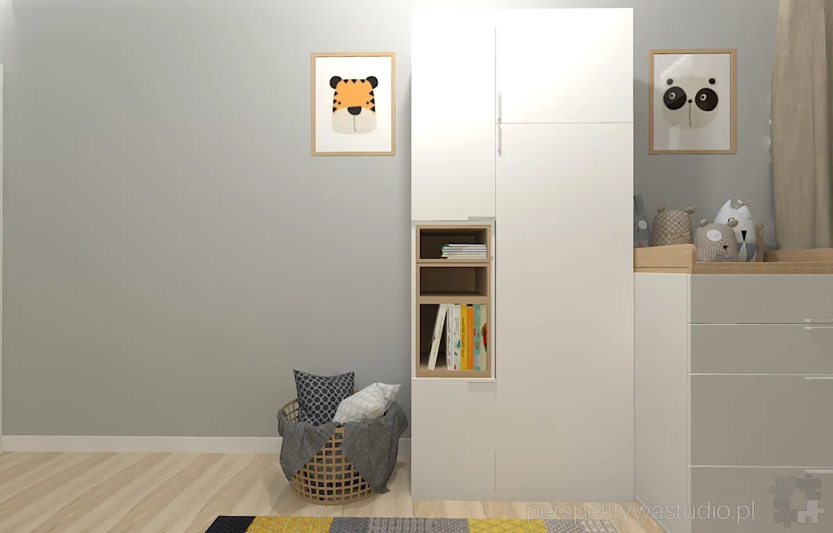 projektant wnetrz Lublin perspektywastudio.pl projekt pokoju dzieci tukan 4