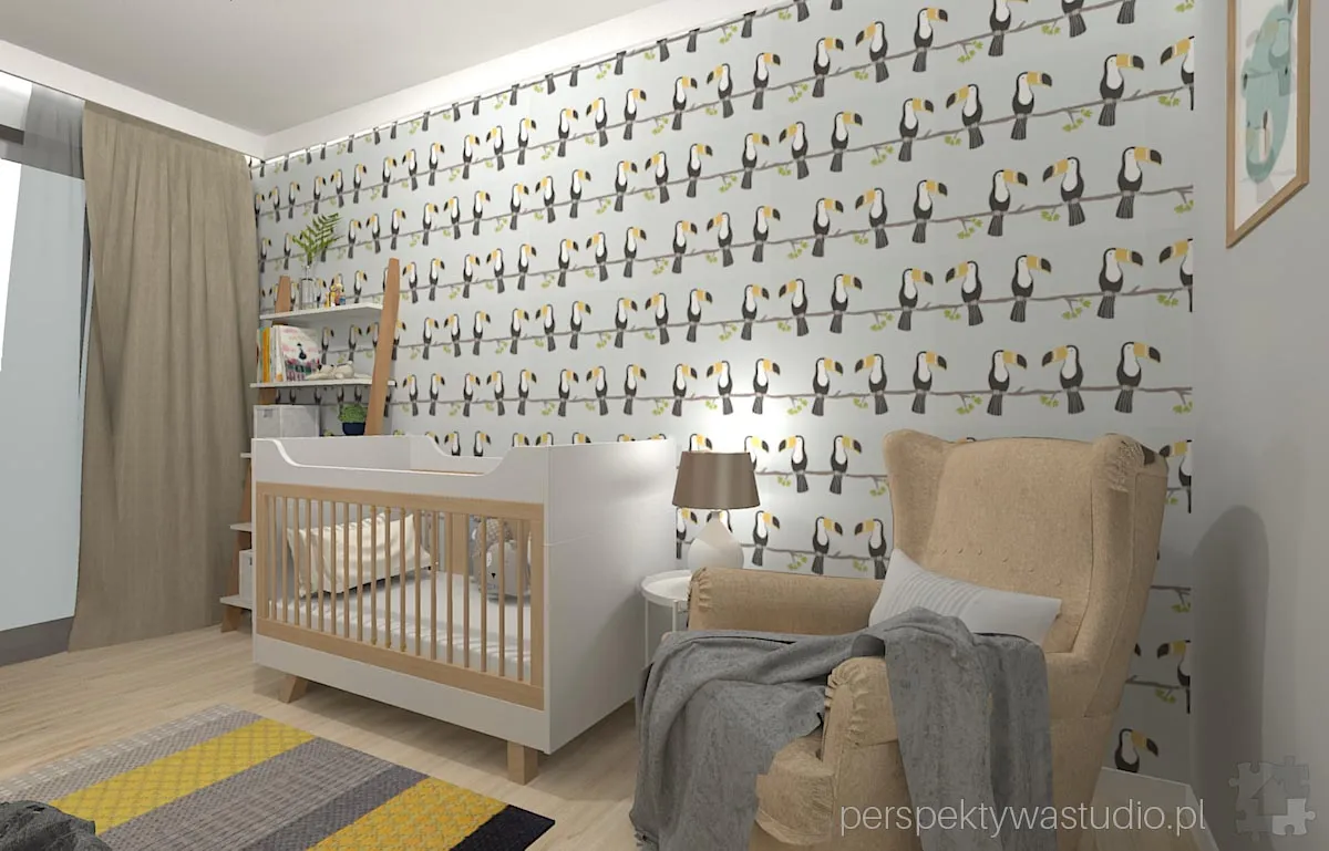 projektant wnetrz Lublin perspektywastudio.pl projekt pokoju dzieci tukan 6