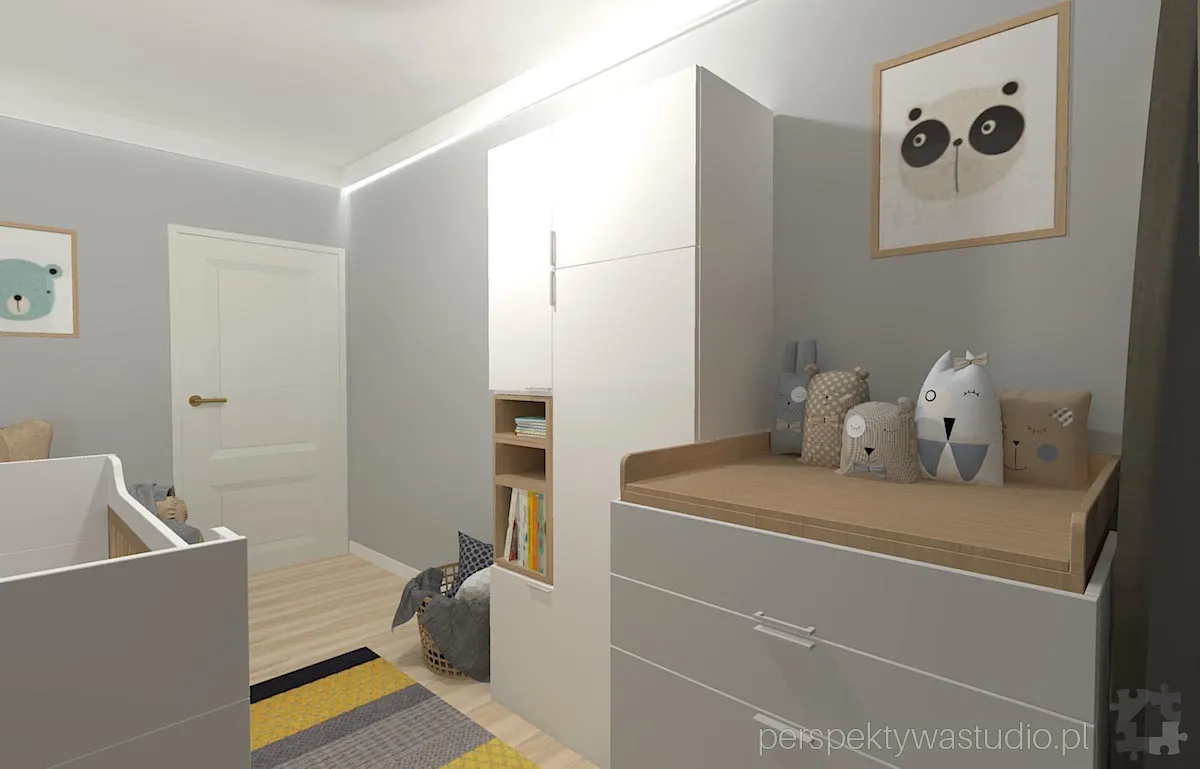 projektant wnetrz Lublin perspektywastudio.pl projekt pokoju dzieci tukan 8