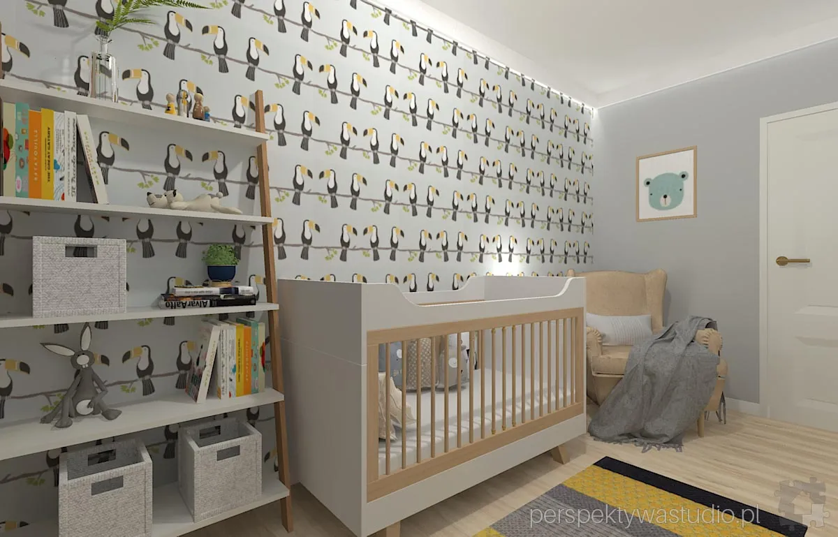 projektant wnetrz Lublin perspektywastudio.pl projekt pokoju dzieci tukan 9