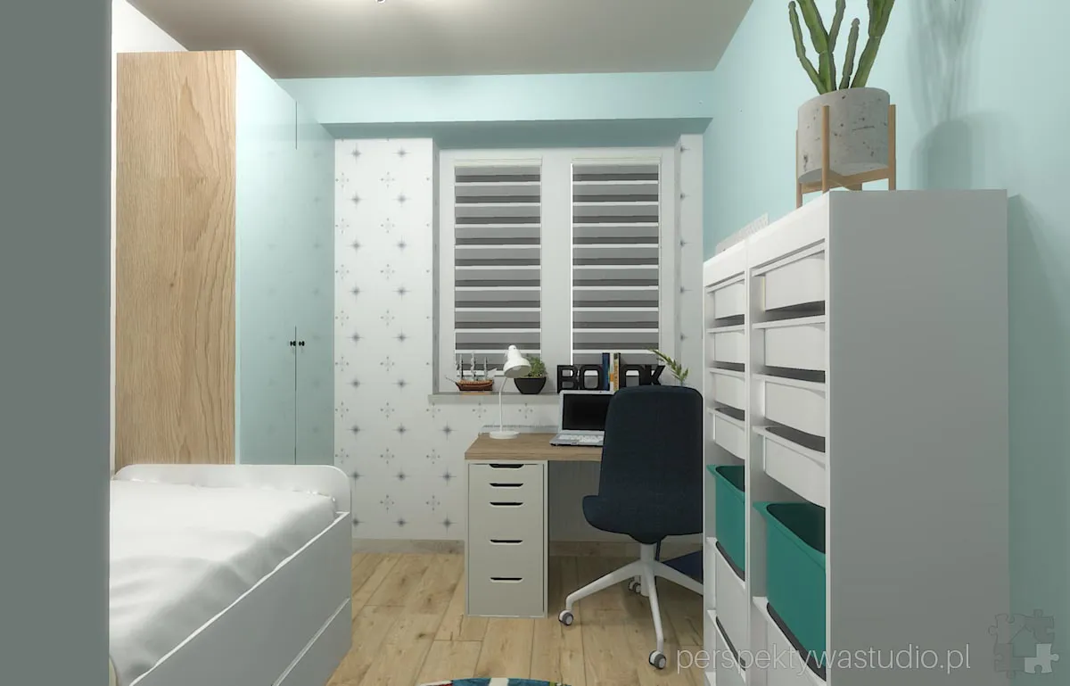projektant wnetrz Lublin perspektywastudio.pl projekt pokoju dzieci world 5
