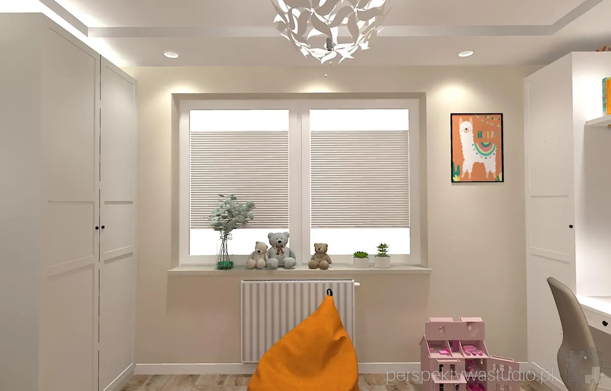 projektant wnetrz Lublin perspektywastudio.pl projekt pokoju dzieci z lama 2