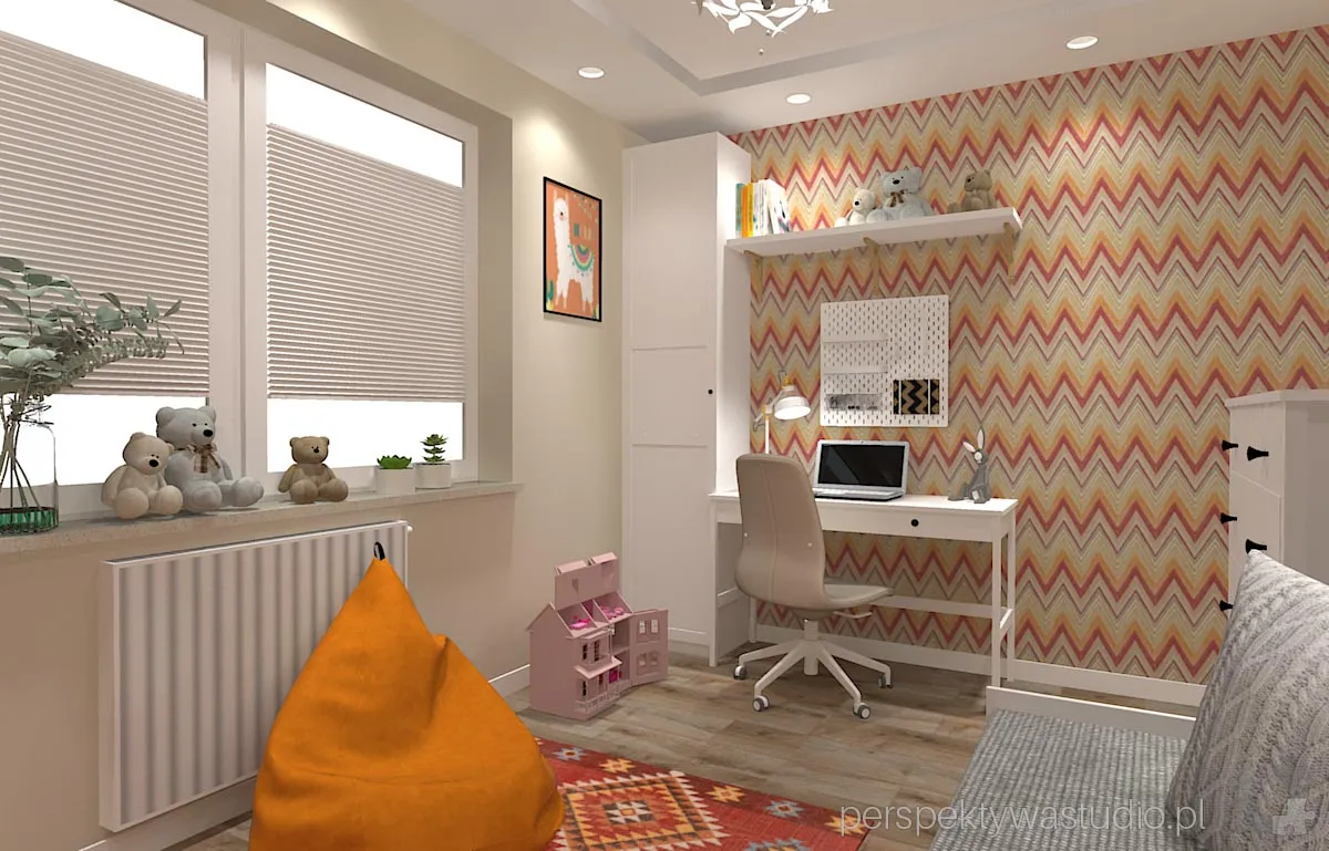 projektant wnetrz Lublin perspektywastudio.pl projekt pokoju dzieci z lama 4
