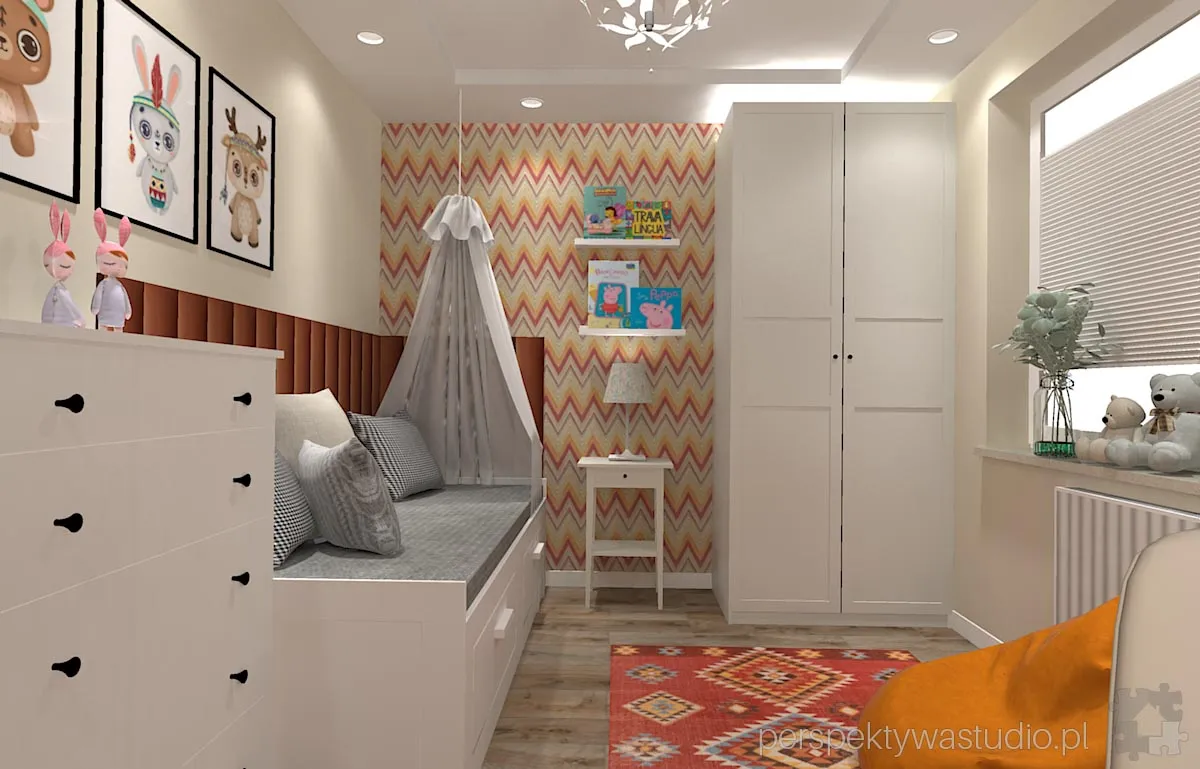projektant wnetrz Lublin perspektywastudio.pl projekt pokoju dzieci z lama 9