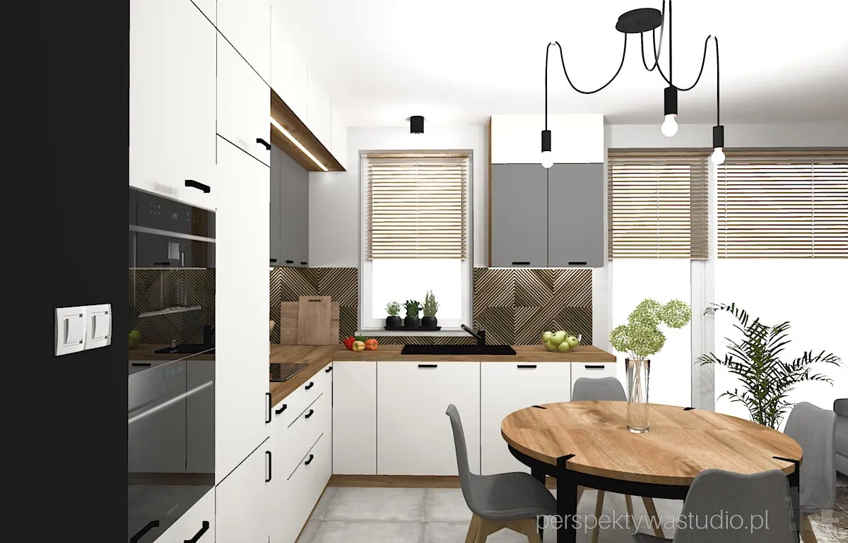 projektant wnetrz Lublin perspektywastudio.pl projekt salonu z aneksem concept 7