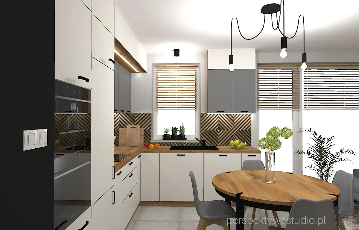 projektant wnetrz Lublin perspektywastudio.pl projekt salonu z aneksem concept 8