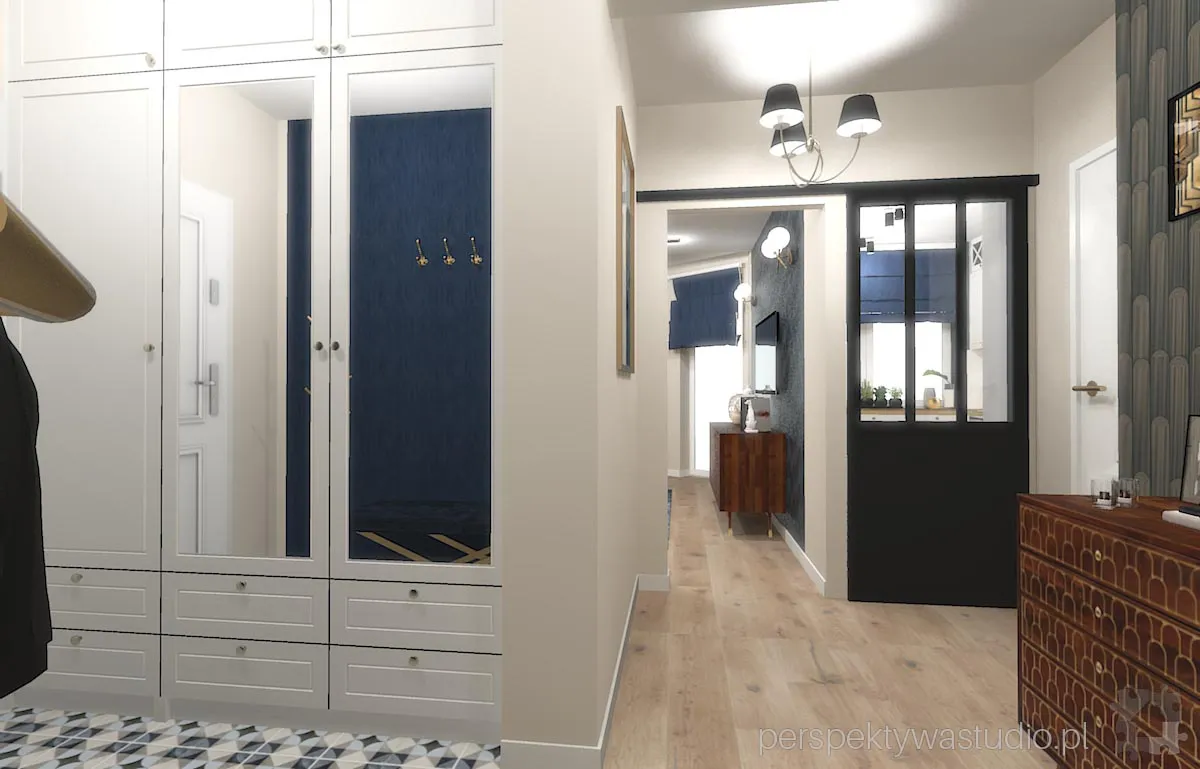 projektant wnetrz Lublin perspektywastudio.pl projekt salonu z aneksem deco art 5