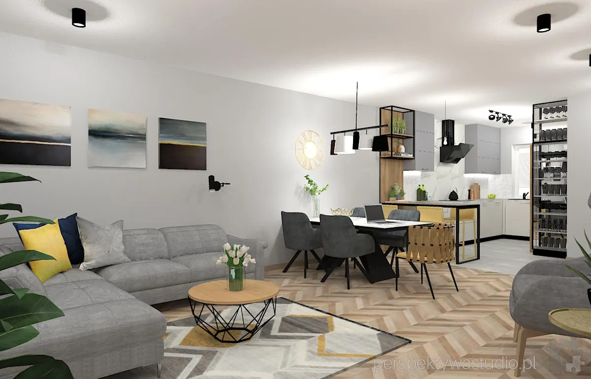 projektant wnetrz Lublin perspektywastudio.pl projekt salonu z aneksem ekg 14 projektant wnetrz Lublin perspektywastudio.pl projekt salonu z aneksem ekg 14