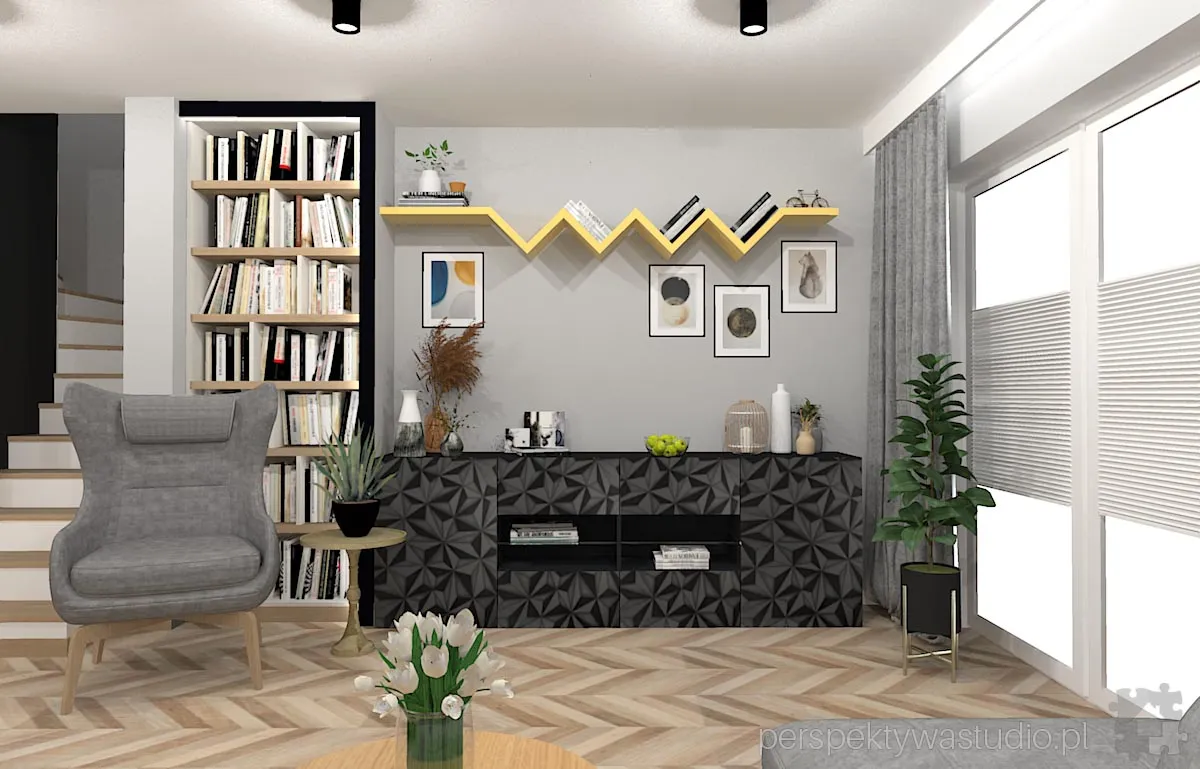 projektant wnetrz Lublin perspektywastudio.pl projekt salonu z aneksem ekg 2 projektant wnetrz Lublin perspektywastudio.pl projekt salonu z aneksem ekg 2