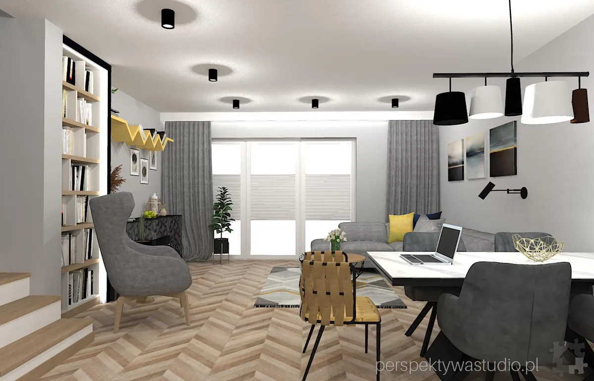 projektant wnetrz Lublin perspektywastudio.pl projekt salonu z aneksem ekg 3 projektant wnetrz Lublin perspektywastudio.pl projekt salonu z aneksem ekg 3