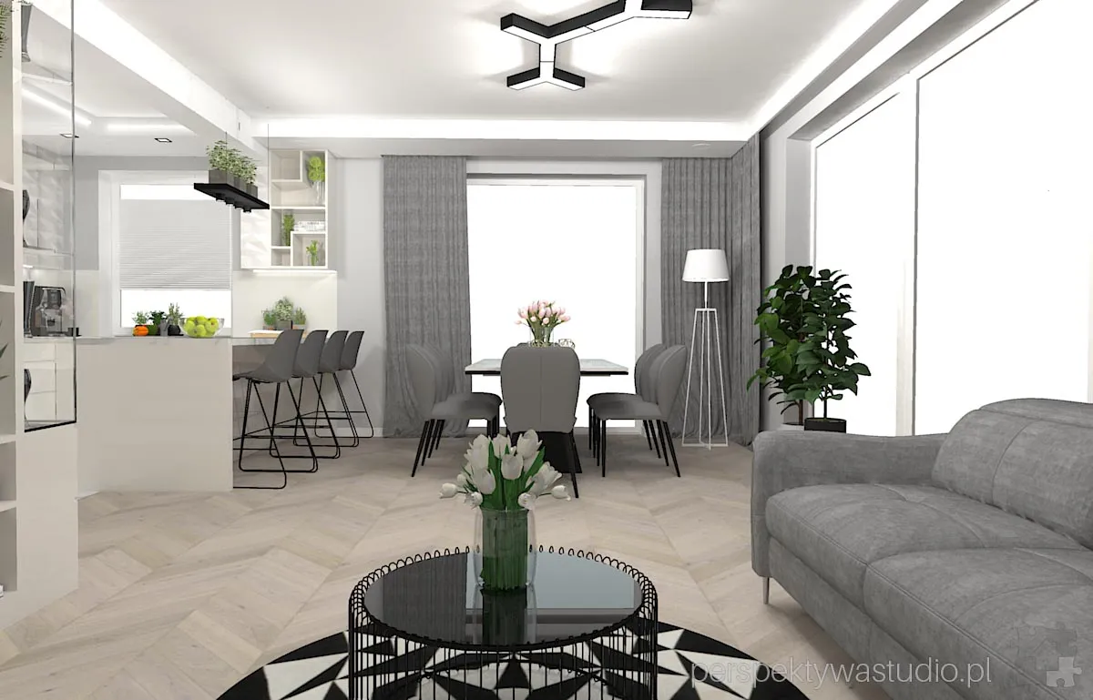 projektant wnetrz Lublin perspektywastudio.pl projekt salonu z aneksem geo art 12 projektant wnetrz Lublin perspektywastudio.pl projekt salonu z aneksem geo art 12