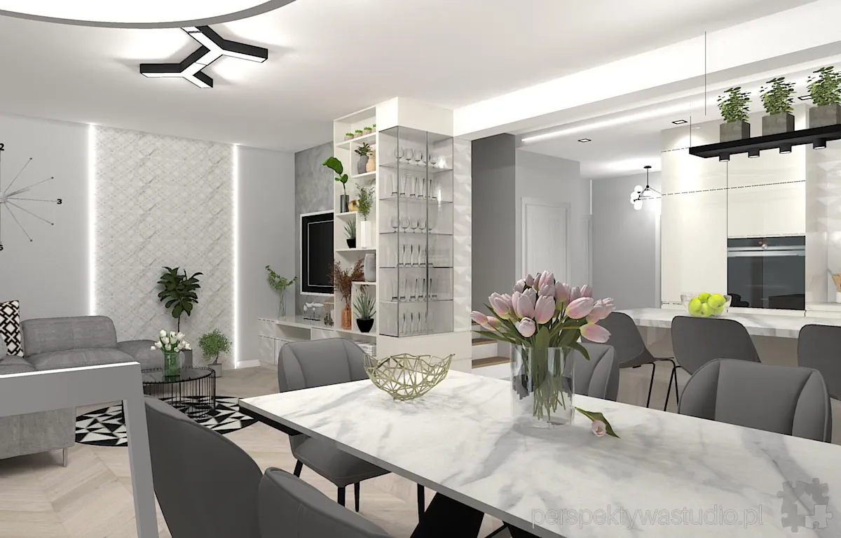 projektant wnetrz Lublin perspektywastudio.pl projekt salonu z aneksem geo art 14 projektant wnetrz Lublin perspektywastudio.pl projekt salonu z aneksem geo art 14