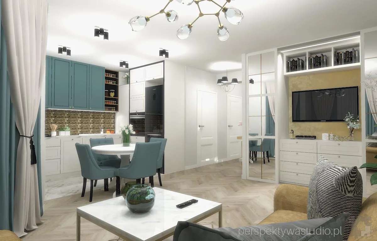 projektant wnetrz Lublin perspektywastudio.pl projekt salonu z aneksem hampton 13 projektant wnetrz Lublin perspektywastudio.pl projekt salonu z aneksem hampton 13