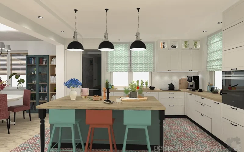 projektant wnetrz Lublin perspektywastudio.pl projekt salonu z aneksem kakadu 12