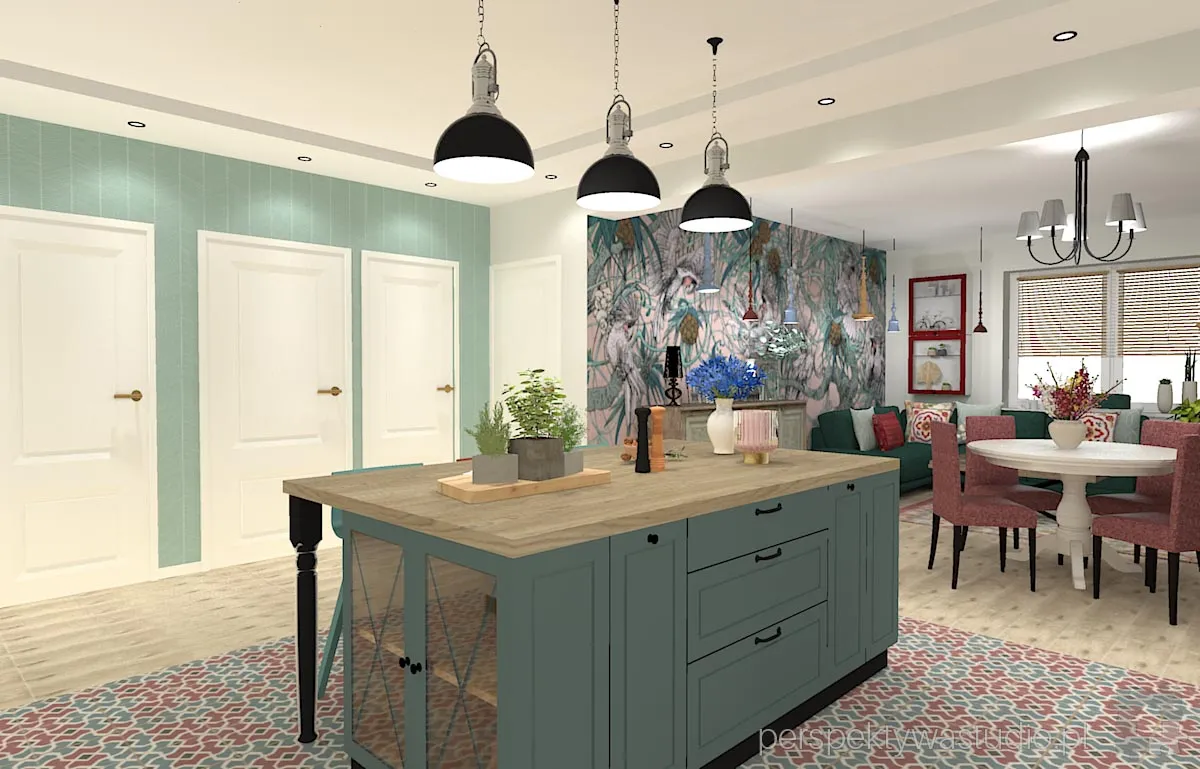 projektant wnetrz Lublin perspektywastudio.pl projekt salonu z aneksem kakadu 20