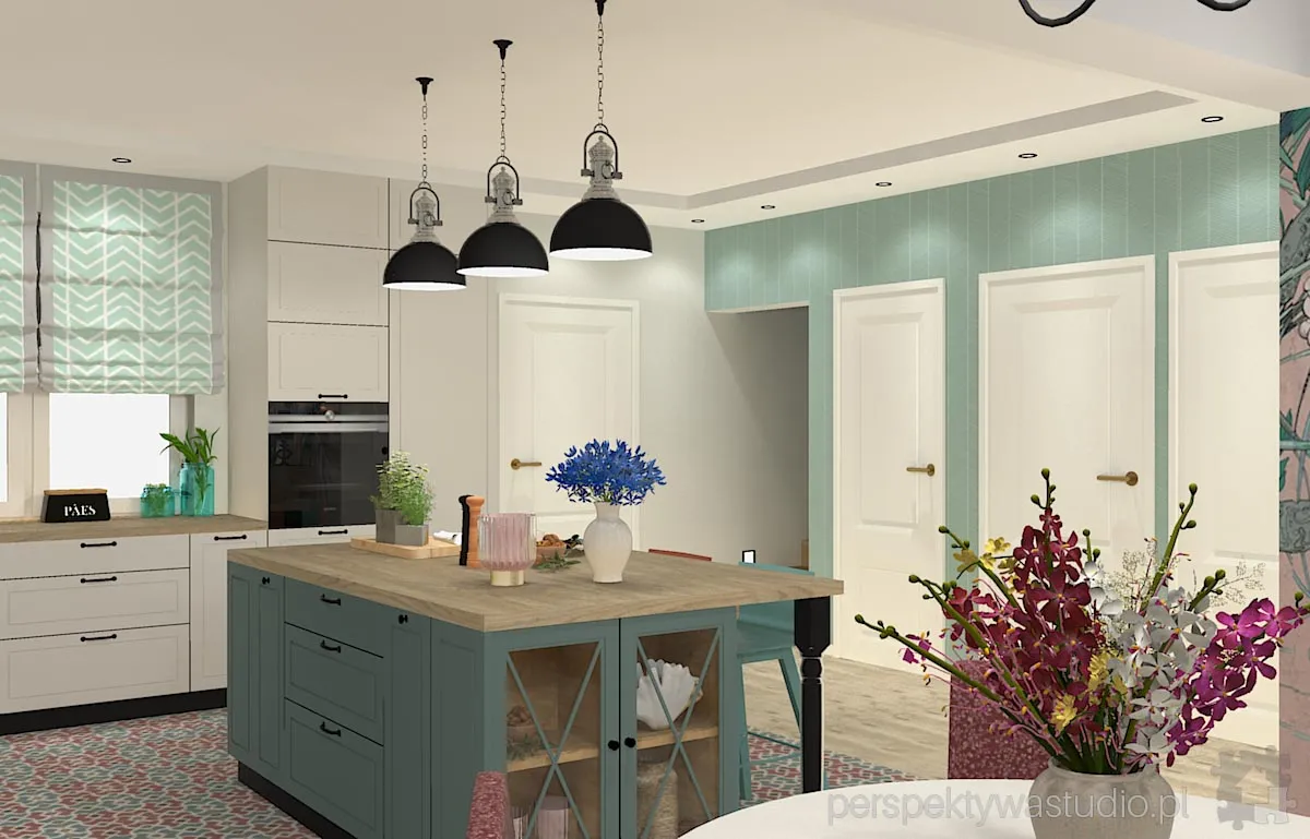 projektant wnetrz Lublin perspektywastudio.pl projekt salonu z aneksem kakadu 7