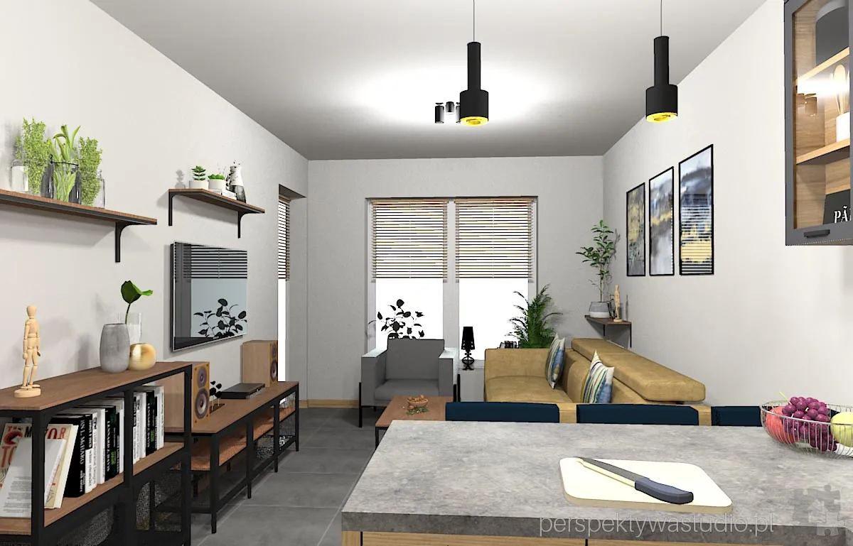 projektant wnetrz Lublin perspektywastudio.pl projekt salonu z aneksem kanarek 12 projektant wnetrz Lublin perspektywastudio.pl projekt salonu z aneksem kanarek 12