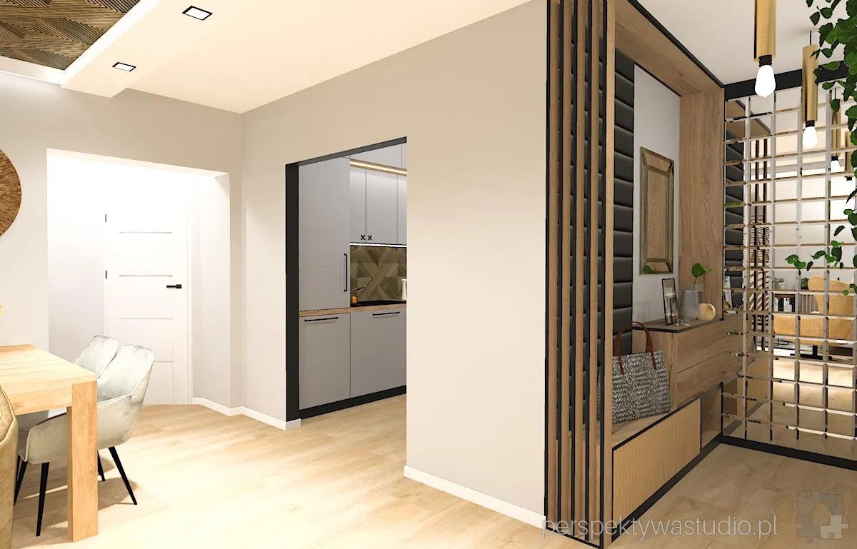 projektant wnetrz Lublin perspektywastudio.pl projekt salonu z aneksem kolko krzyzyk 9