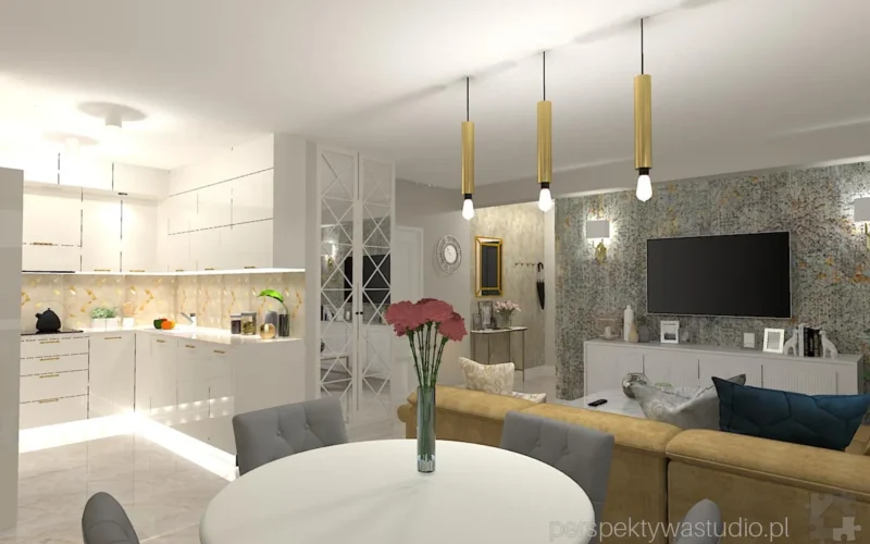 projektant wnetrz Lublin perspektywastudio.pl projekt salonu z aneksem kosoglos 15