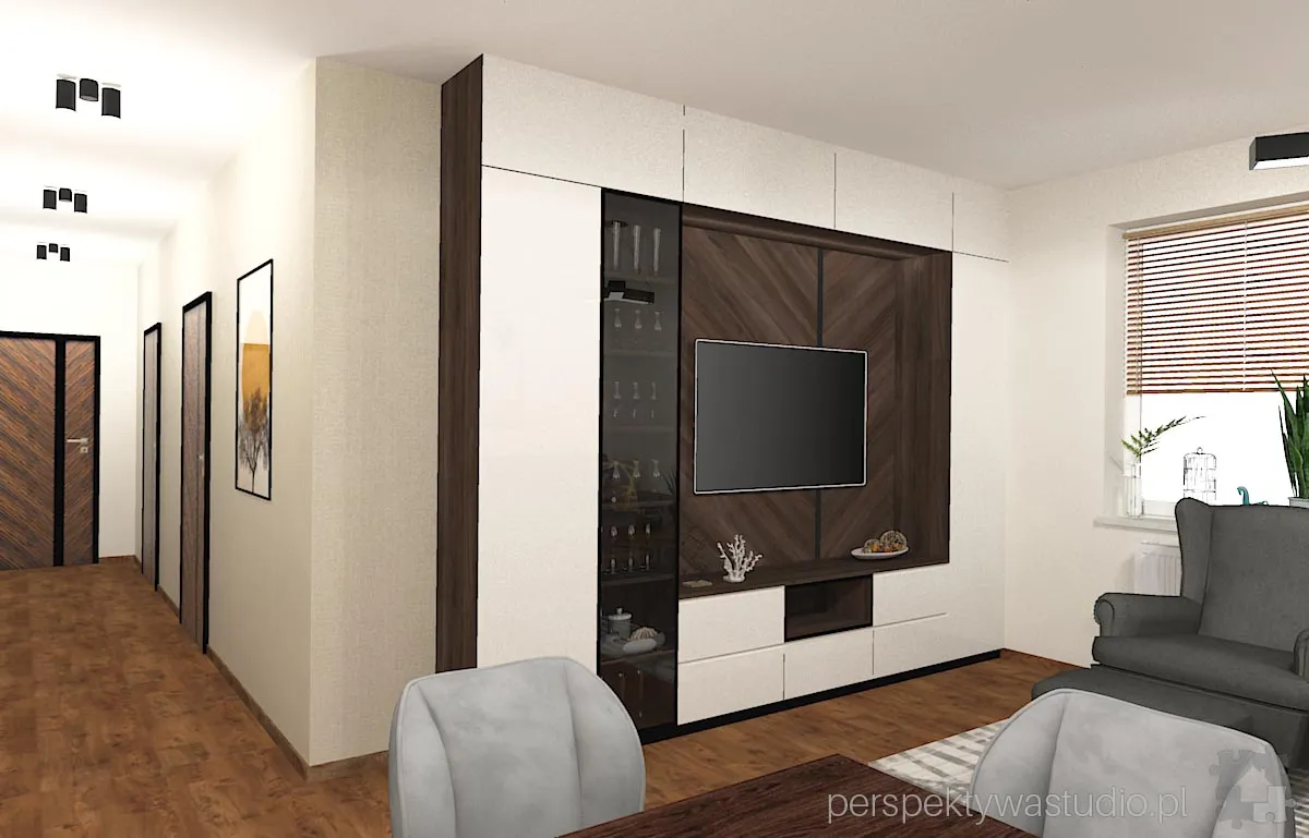 projektant wnetrz Lublin perspektywastudio.pl projekt salonu z aneksem makkasar 13 projektant wnetrz Lublin perspektywastudio.pl projekt salonu z aneksem makkasar 13