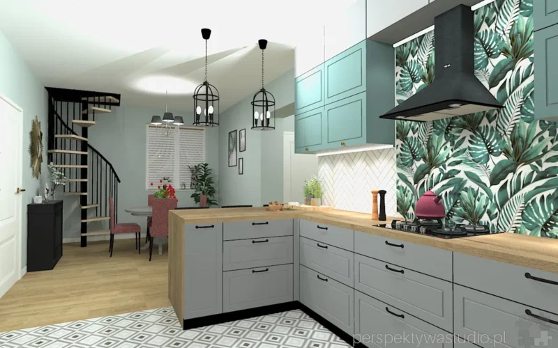 projektant wnetrz Lublin perspektywastudio.pl projekt salonu z aneksem mentha sp 27 — kopia