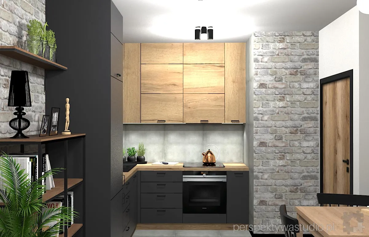 projektant wnetrz Lublin perspektywastudio.pl projekt salonu z aneksem mini 1