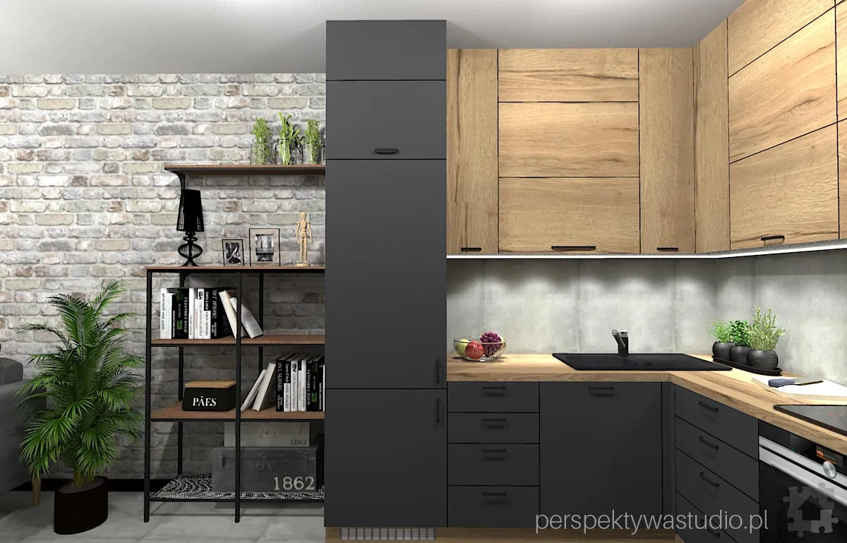 projektant wnetrz Lublin perspektywastudio.pl projekt salonu z aneksem mini 9