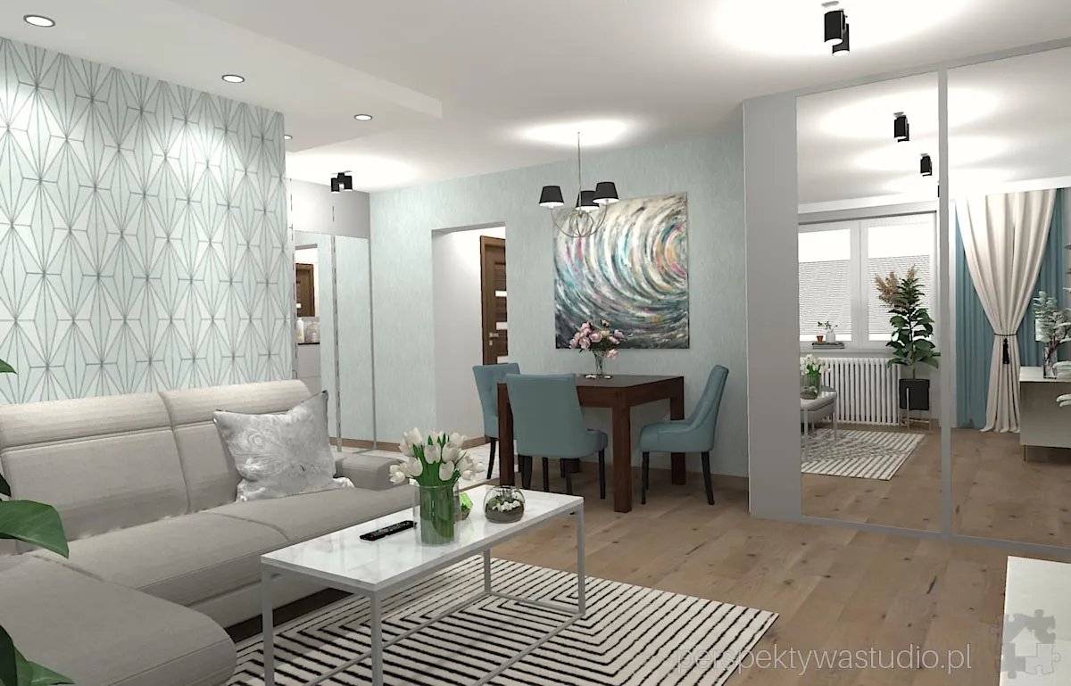 projektant wnetrz Lublin perspektywastudio.pl projekt salonu z aneksem na fali 10 projektant wnetrz Lublin perspektywastudio.pl projekt salonu z aneksem na fali 10