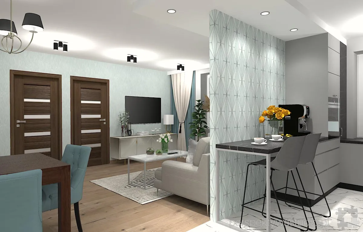 projektant wnetrz Lublin perspektywastudio.pl projekt salonu z aneksem na fali 13 projektant wnetrz Lublin perspektywastudio.pl projekt salonu z aneksem na fali 13