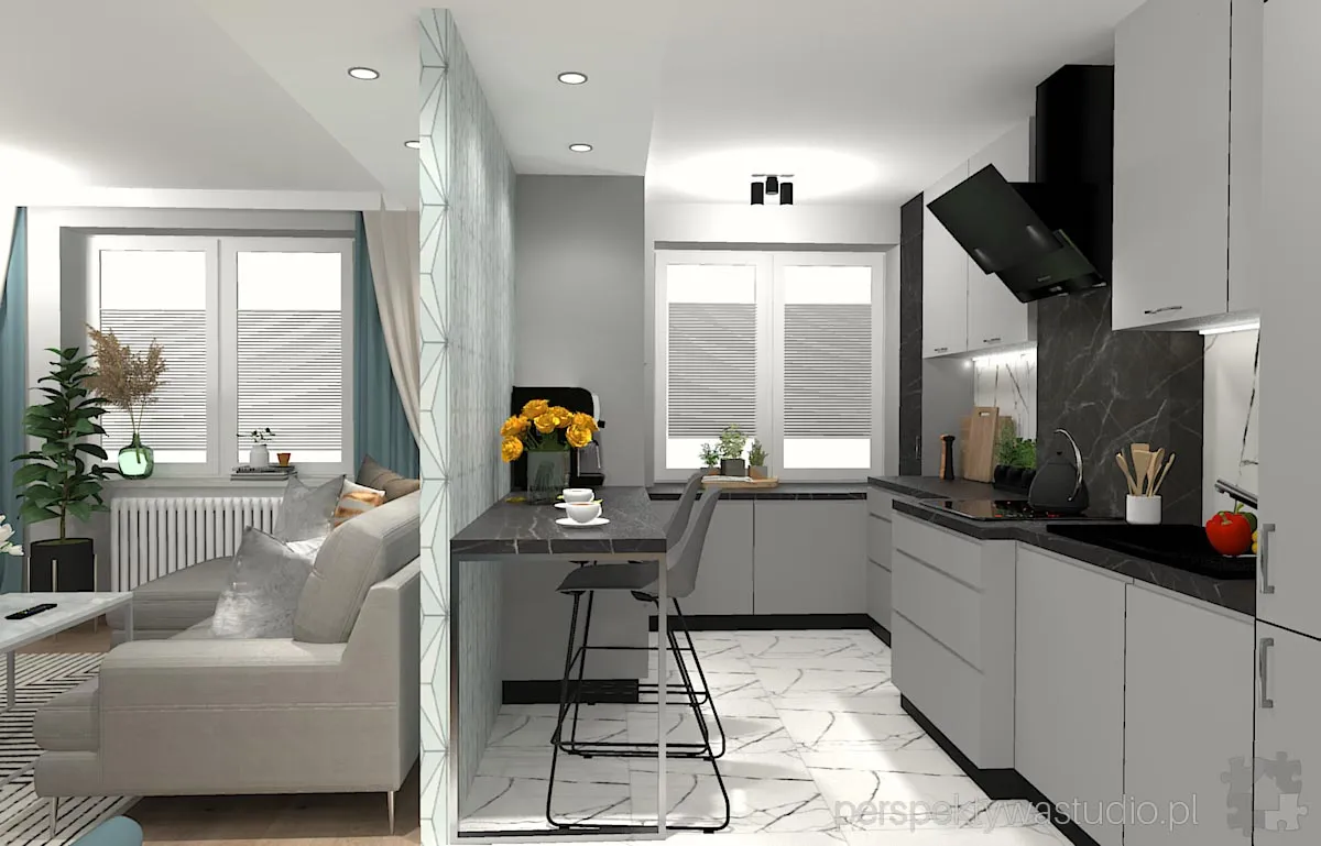 projektant wnetrz Lublin perspektywastudio.pl projekt salonu z aneksem na fali 14 projektant wnetrz Lublin perspektywastudio.pl projekt salonu z aneksem na fali 14