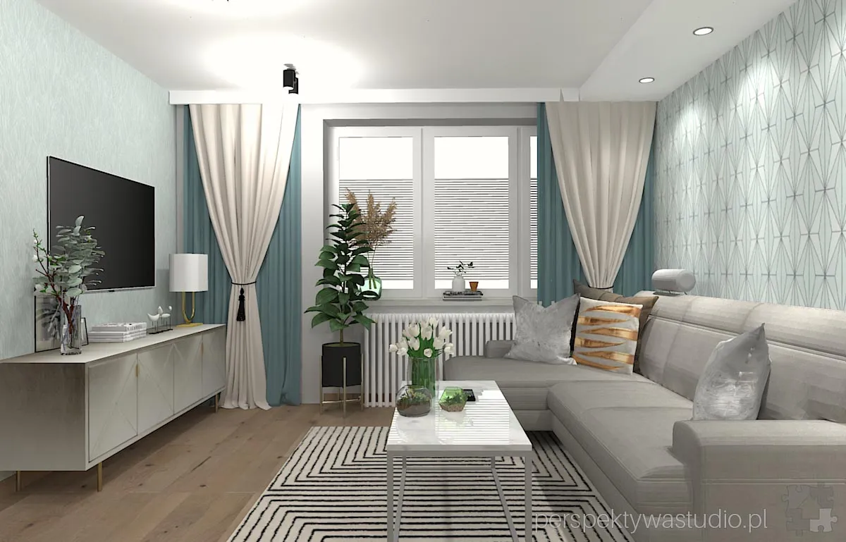 projektant wnetrz Lublin perspektywastudio.pl projekt salonu z aneksem na fali 15 projektant wnetrz Lublin perspektywastudio.pl projekt salonu z aneksem na fali 15