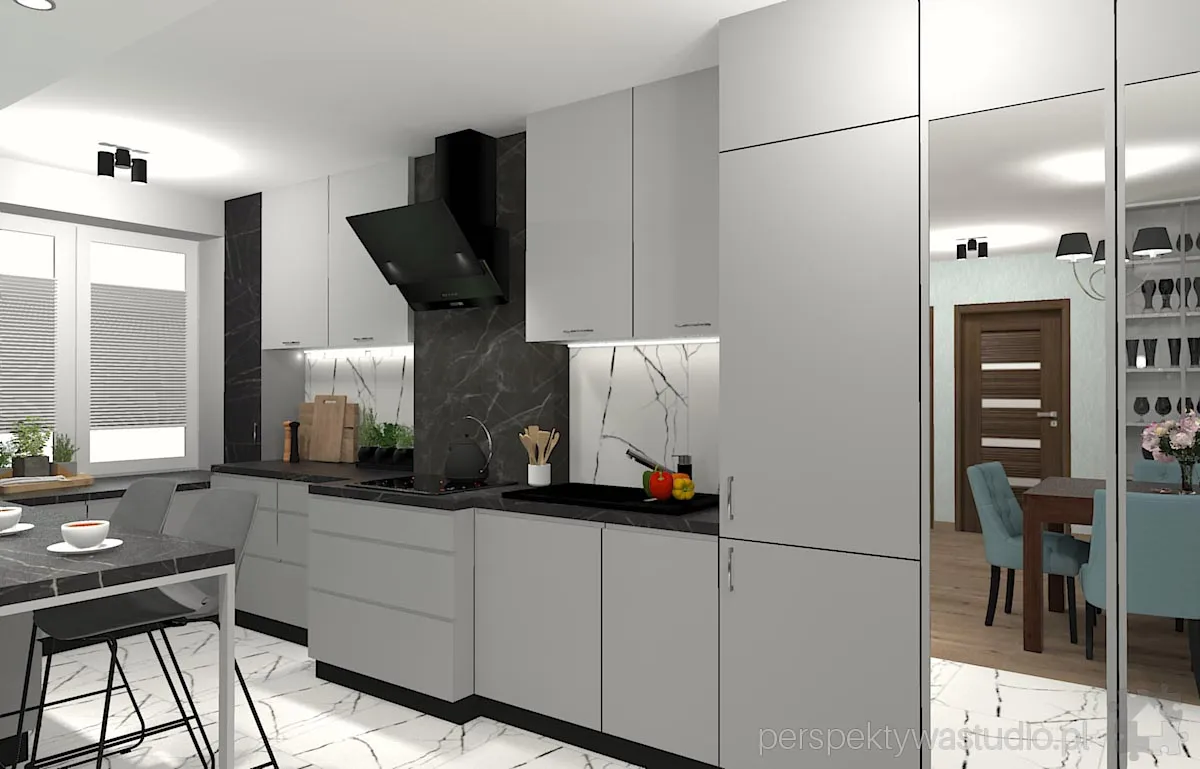 projektant wnetrz Lublin perspektywastudio.pl projekt salonu z aneksem na fali 7 projektant wnetrz Lublin perspektywastudio.pl projekt salonu z aneksem na fali 7