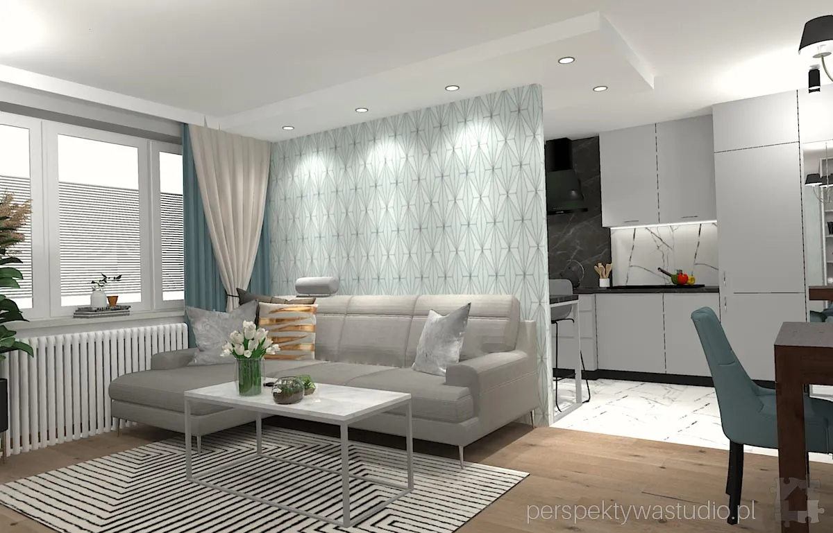 projektant wnetrz Lublin perspektywastudio.pl projekt salonu z aneksem na fali 9 projektant wnetrz Lublin perspektywastudio.pl projekt salonu z aneksem na fali 9