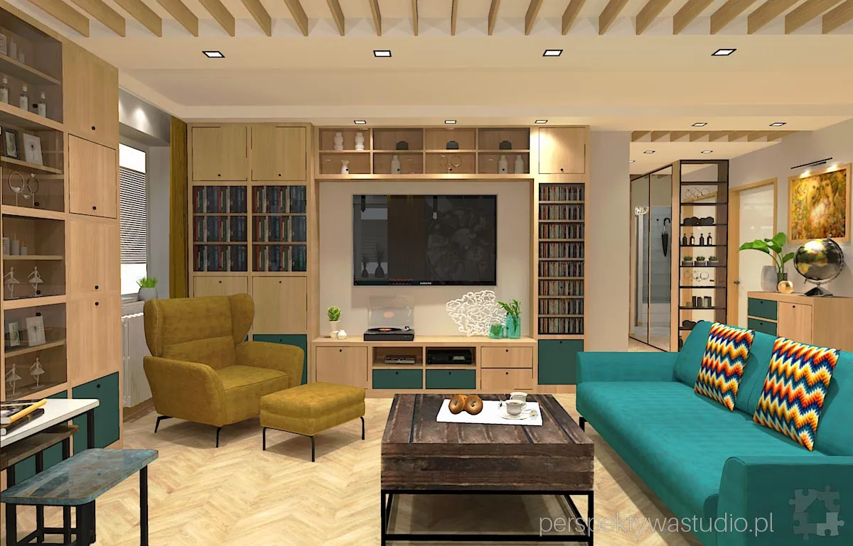 projektant wnetrz Lublin perspektywastudio.pl projekt salonu z aneksem nautilus 10