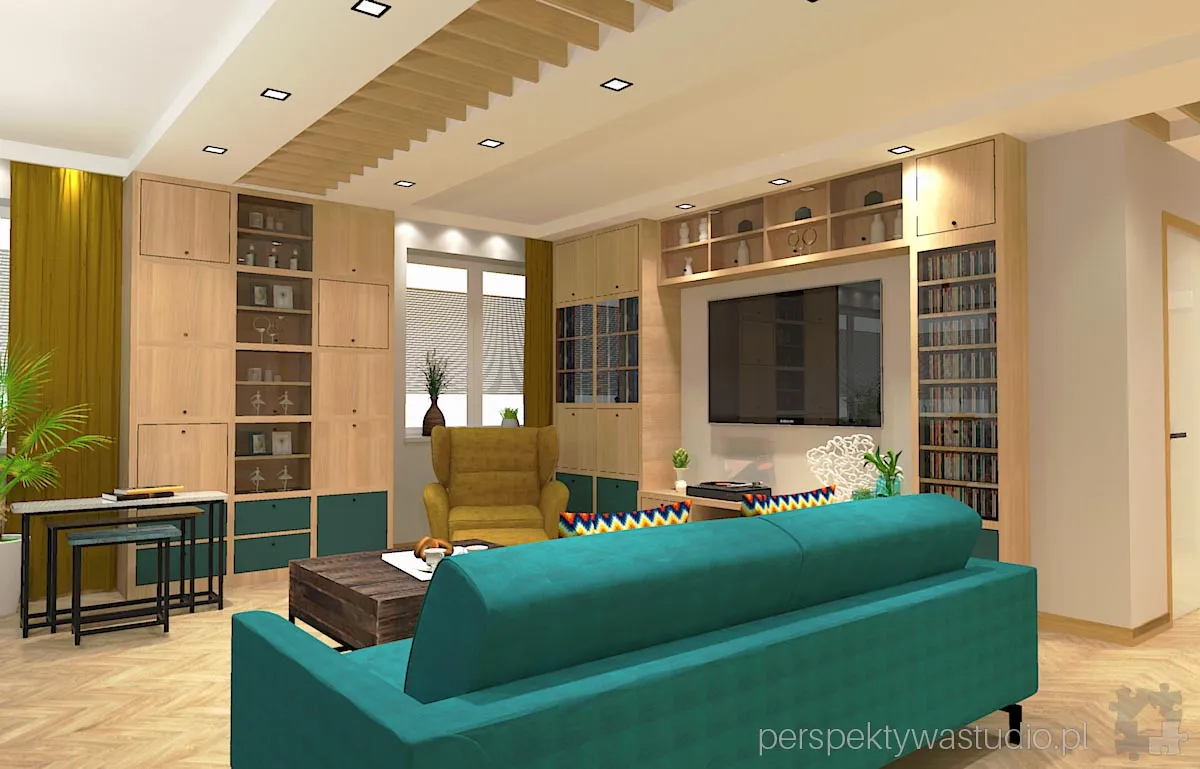 projektant wnetrz Lublin perspektywastudio.pl projekt salonu z aneksem nautilus 9