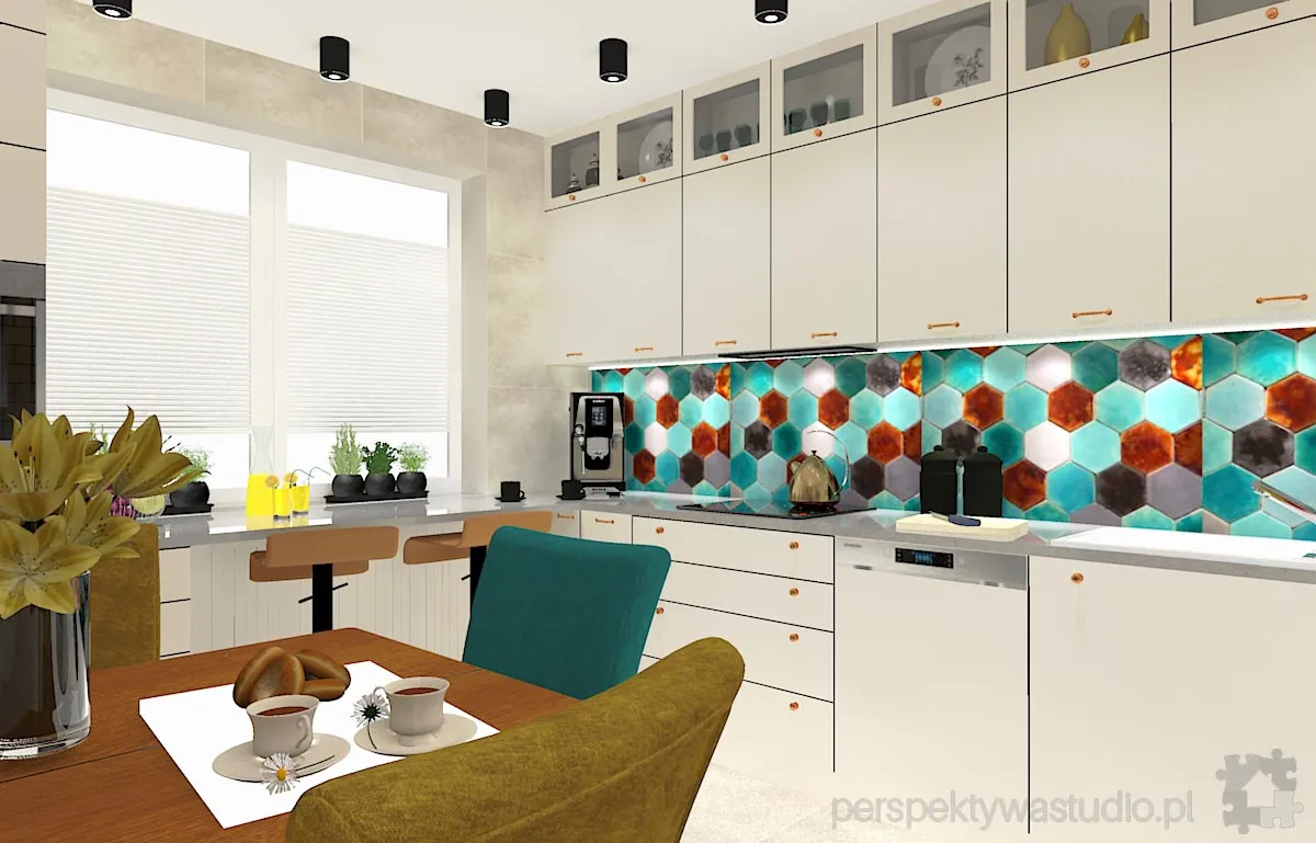projektant wnetrz Lublin perspektywastudio.pl projekt salonu z aneksem nautilus k7