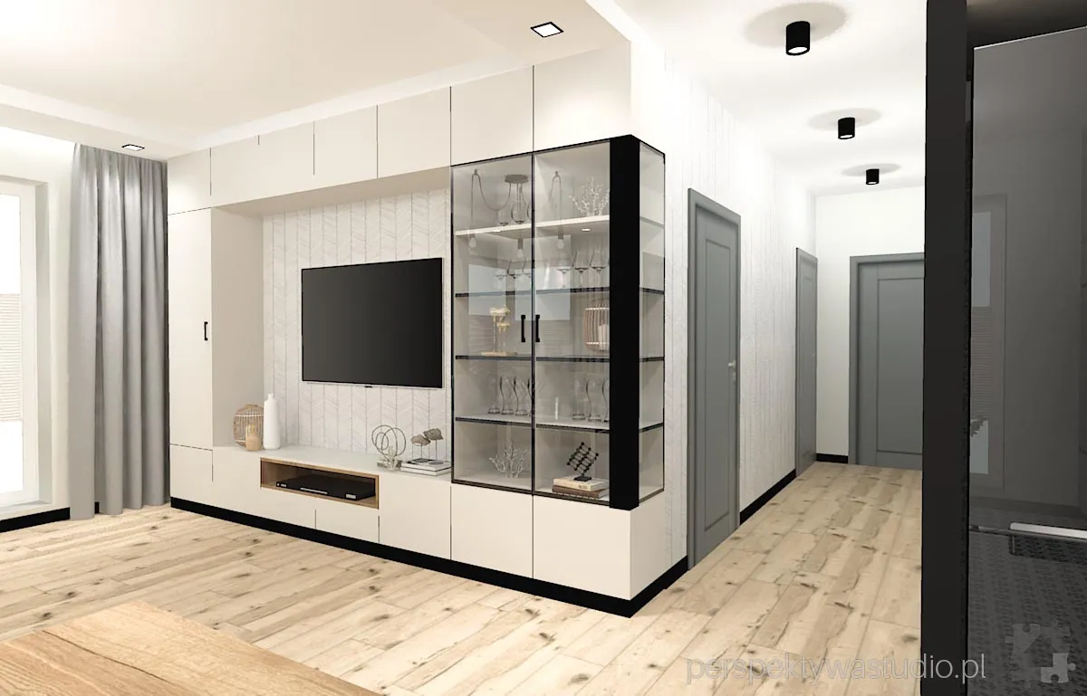 projektant wnetrz Lublin perspektywastudio.pl projekt salonu z aneksem new york 17