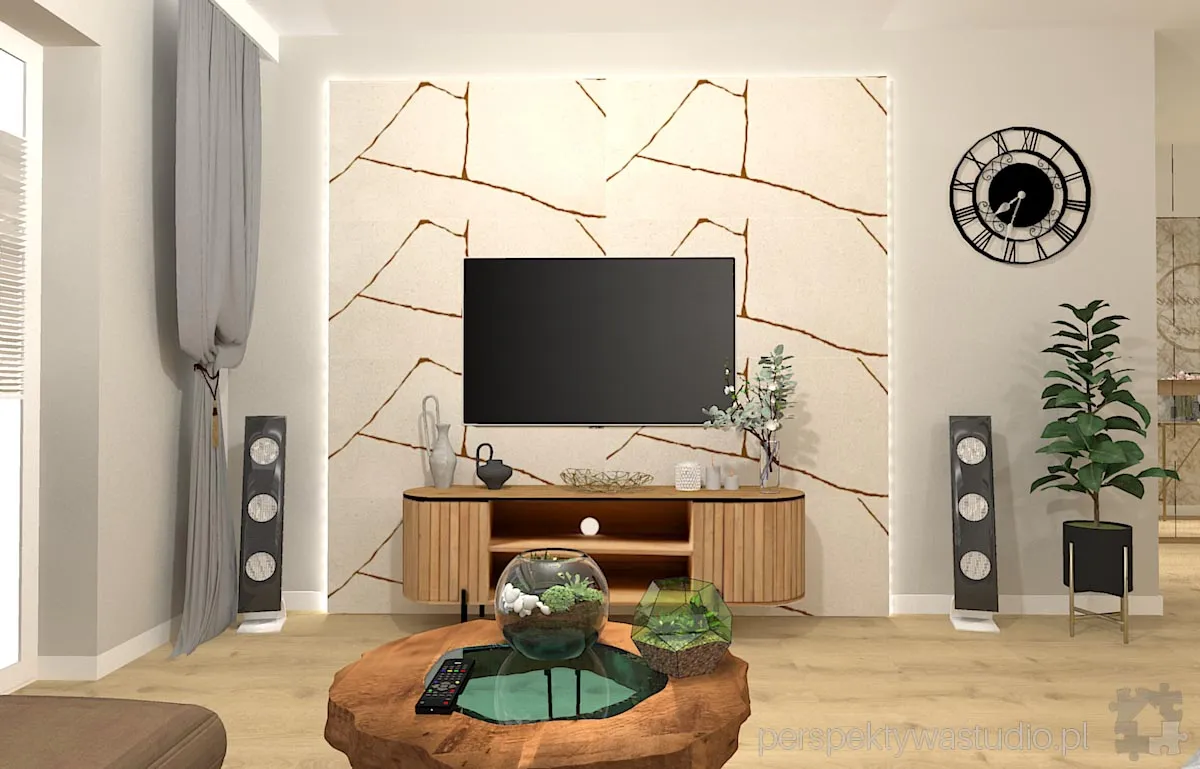 projektant wnetrz Lublin perspektywastudio.pl projekt salonu z aneksem orle gniazdo 10