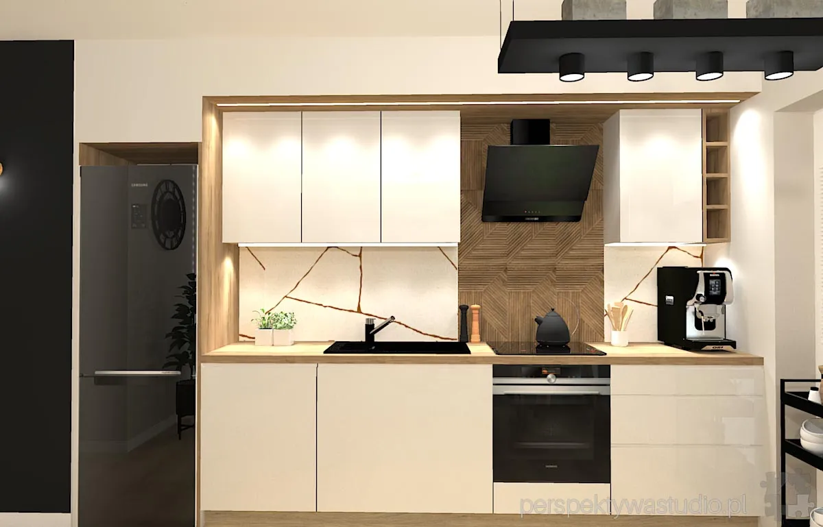 projektant wnetrz Lublin perspektywastudio.pl projekt salonu z aneksem orle gniazdo 12