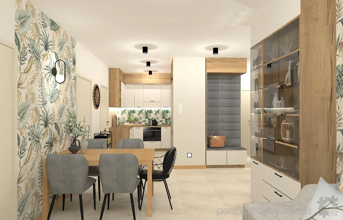 projektant wnetrz Lublin perspektywastudio.pl projekt salonu z aneksem skrot 3