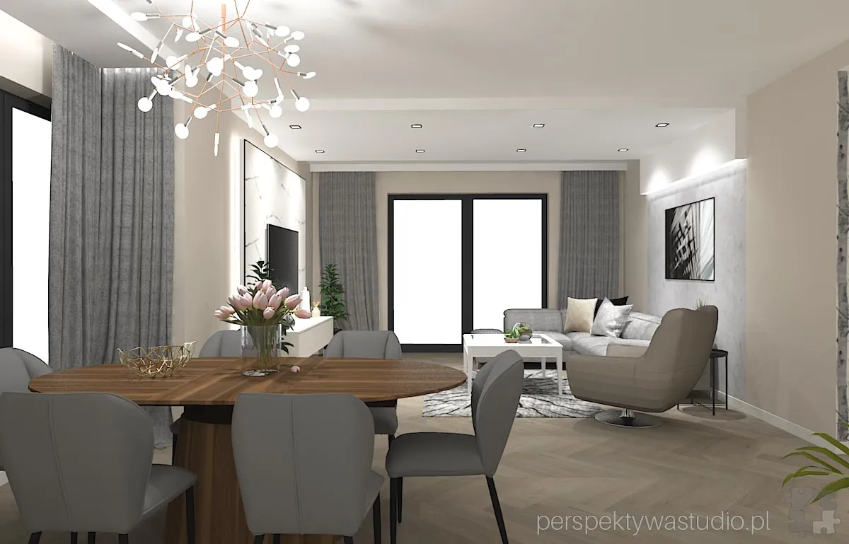 projektant wnetrz Lublin perspektywastudio.pl projekt salonu z aneksem windy 10 projektant wnetrz Lublin perspektywastudio.pl projekt salonu z aneksem windy 10