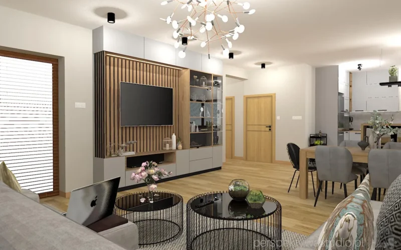 projektant wnetrz Lublin perspektywastudio.pl projekt salonu z aneksem zurawi taniec 11